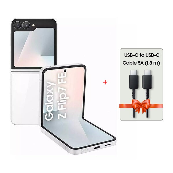 Pre-Order Samsung Galaxy Z Flip7 FE 8GB RAM - 256GB + Gifts | White Pre-Order Samsung Galaxy Z Flip7 FE 8GB RAM - 256GB + Gifts | White